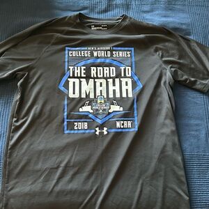 NCAA Baseball World Series sport shirt. Lg. Under Armour